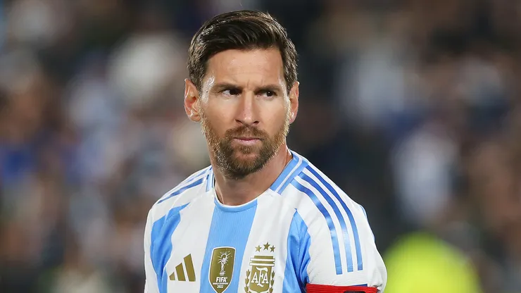 Lionel Messi of Argentina looks on during a World Cup Qualifier match.