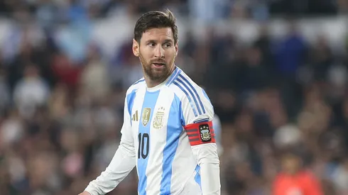 Lionel Messi of Argentina looks on during a World Cup Qualifier match.