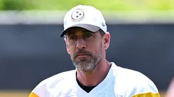 Aaron Rodgers #8 of the Pittsburgh Steelers.