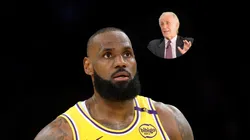 LeBron James #23 of the Los Angeles Lakers tosses the ball back during a 103-96 loss to the Minnesota Timberwolves in Game Five of the Western Conference First Round NBA Playoffs