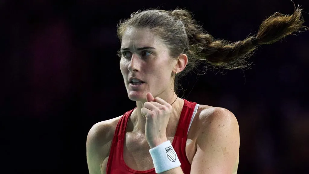 Marino playing for Canada at the 2024 Billie Jean King Cup (Angel Martinez/Getty Images for ITF)