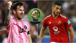 Inter Miami star Lionel Messi and Al-Ahly star Mohamed Abdelmoneim.