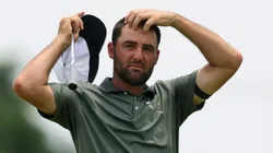 Scottie Scheffler during the 2025 U.S. Open at Oakmont Country Club