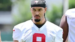 Emeka Egbuka #9 of the Tampa Bay Buccaneers