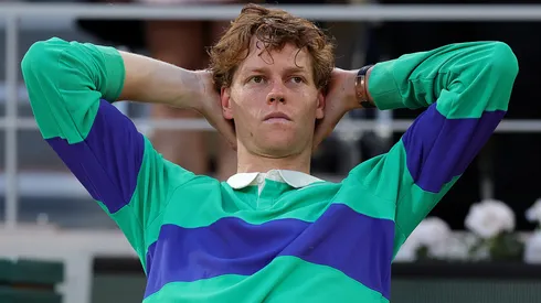 Jannik Sinner of Italy following his defeat to Carlos Alcaraz of Spain at the Roland Garros final.