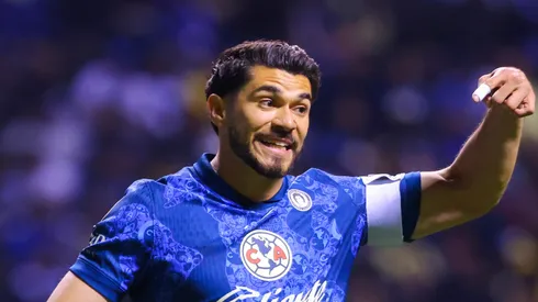 Henry Martin of America reacts during the 6th round match between Puebla and America as part of the Torneo Clausura 2025 Liga MX