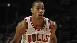 Derrick Rose #1 of the Chicago Bulls moves against the Atlanta Hawks at the United Center on January 3, 2012 in Chicago, Illinois. The Bulls defeated the Hawks 76-74.