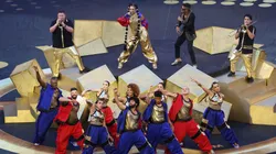 Singers Vikina and Richaelio perform during the Opening Ceremony prior to the FIFA Club World Cup 2025 group A match between Al Ahly FC and Internacional CF Miami.