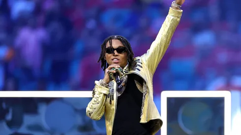 Music artist Swae Lee performs during the Opening Ceremony prior to the FIFA Club World Cup 2025 group A match between Al Ahly FC and Internacional CF Miami.