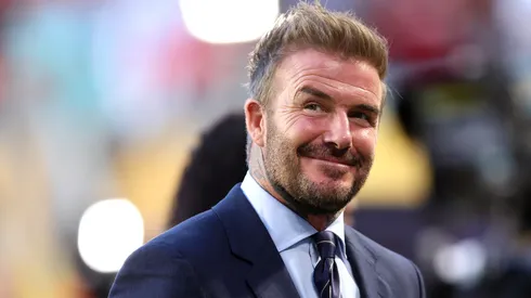 Sir David Beckham, co-owner and president of Inter Miami CF looks on prior to the FIFA Club World Cup 2025 group A match between Al Ahly FC and Internacional CF Miami.