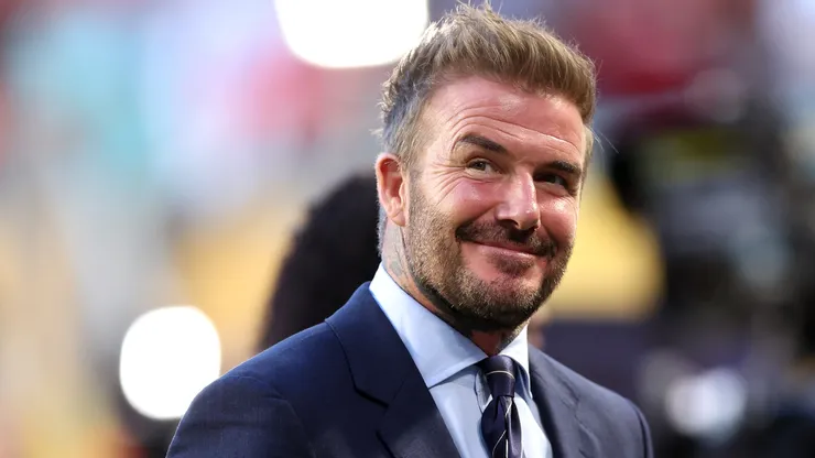 Sir David Beckham, co-owner and president of Inter Miami CF looks on prior to the FIFA Club World Cup 2025 group A match between Al Ahly FC and Internacional CF Miami.