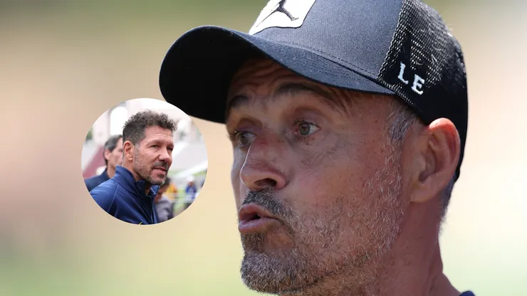 PSG's head coach Luis Enrique and Atletico Madrid's Diego Simeone.
