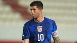 Christian Pulisic of The United States looks on during the International Friendly match between Saudi Arabia and United States at Estadio Nueva Condomina on September 27, 2022 in Murcia, Spain.