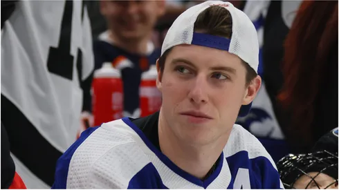 Mitch Marner speaks ahead of his first game against the Maple Leafs.
