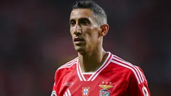 Angel Di Maria of SL Benfica looks on during the Supercopa de Portugal Final match between SL Benfica v FC Porto at Estadio Municipal de Aveiro on August 9, 2023.