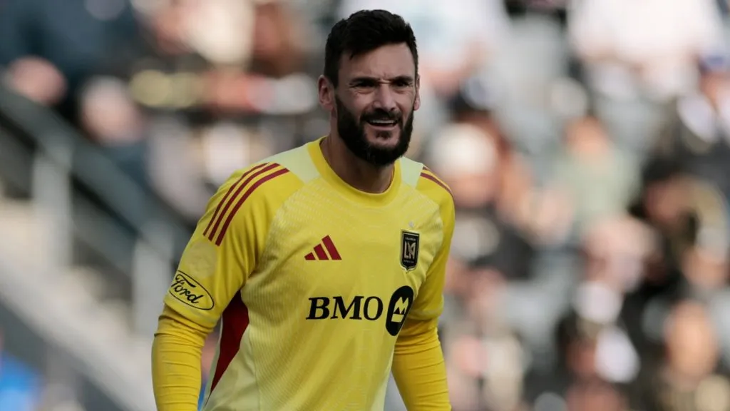 Hugo Lloris #1 of Los Angeles FC reacts in goal during a 1-0 win over Minnesota United FC at BMO Stadium on February 22, 2025. (Source: Harry How/Getty Images)
