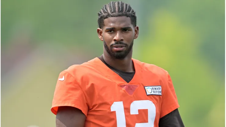Quarterback Shedeur Sanders #12 of the Cleveland Browns.