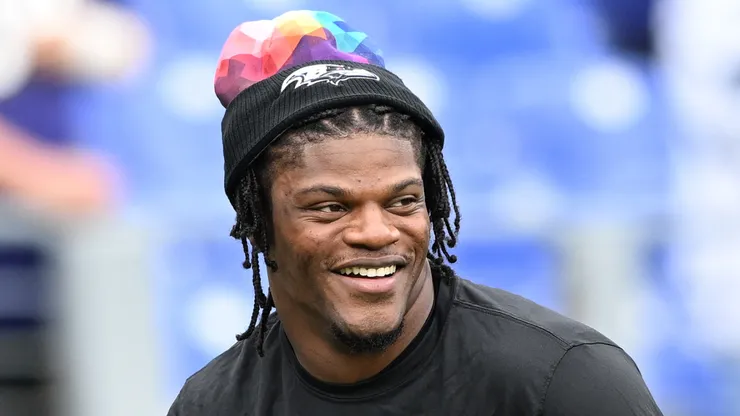 Lamar Jackson quarterback of the Baltimore Ravens