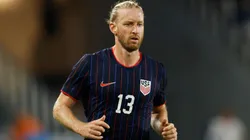 Tim Ream #13 of the United States looks on during the second half of the match against Switzerland at GEODIS Park on June 10, 2025.