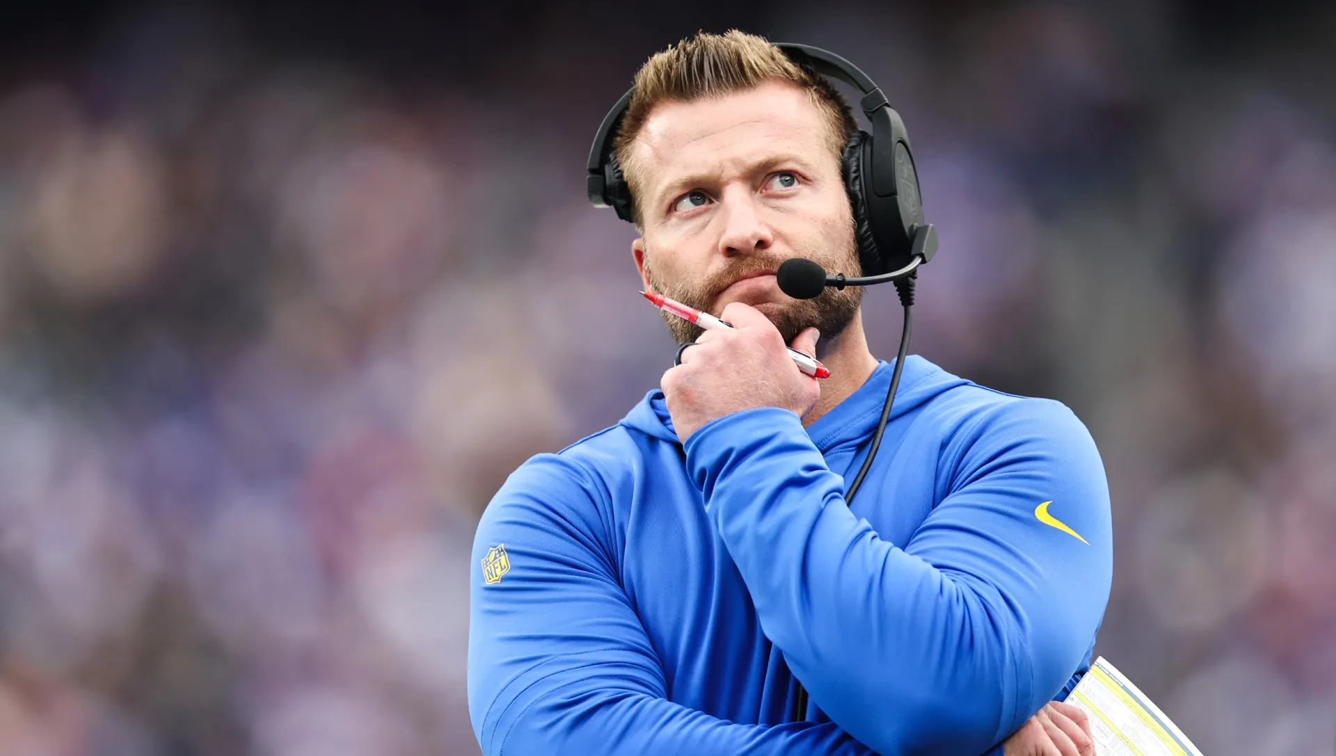 Head coach Sean McVay of the Los Angeles Rams