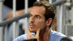 Andy Murray watches Novak Djokovic during the Miami Open in 2025
