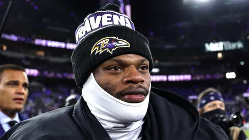 Lamar Jackson quarterback of the Baltimore Ravens