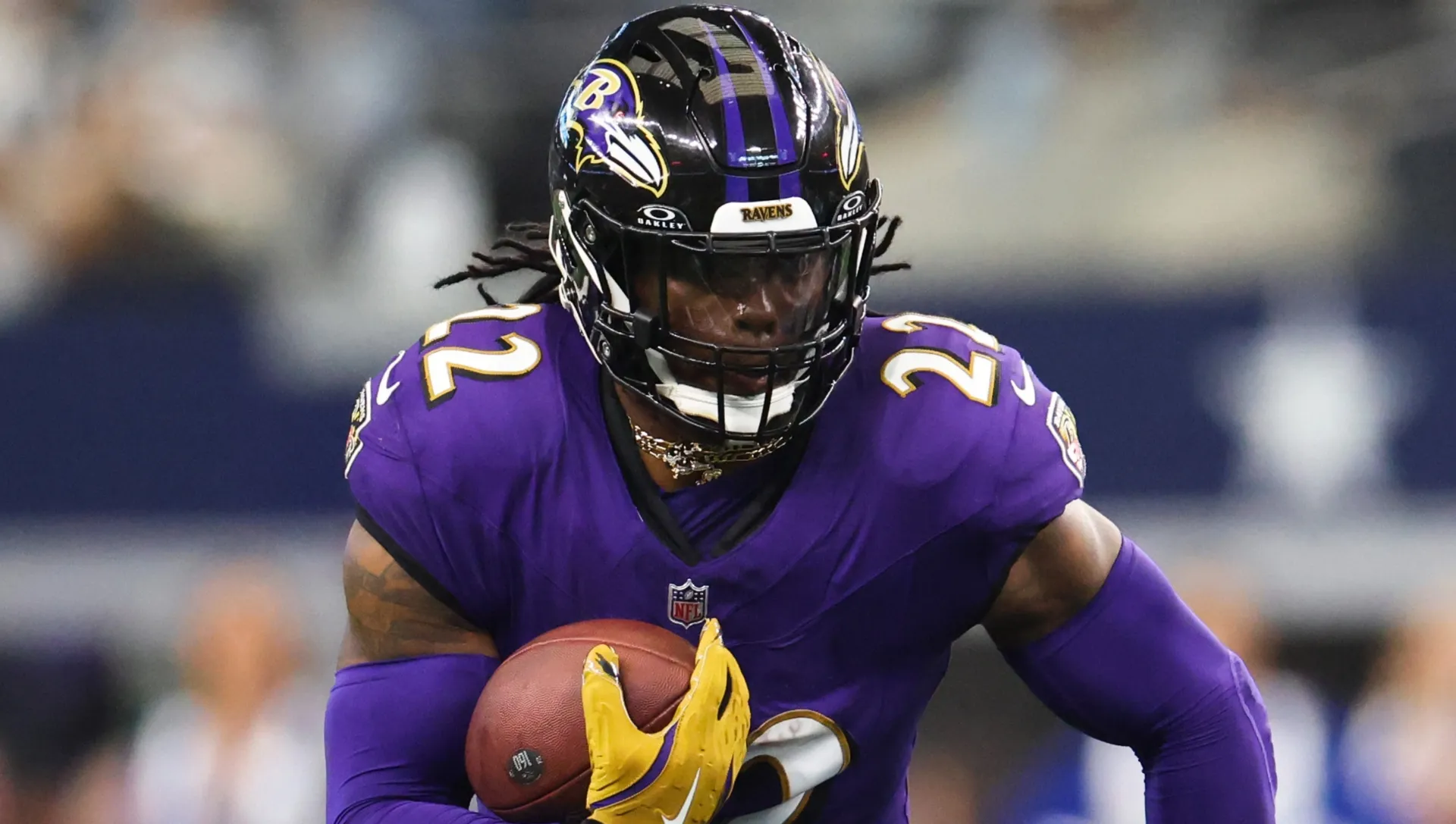 Derrick Henry #22 of the Baltimore Ravens