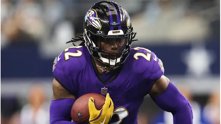Derrick Henry #22 of the Baltimore Ravens