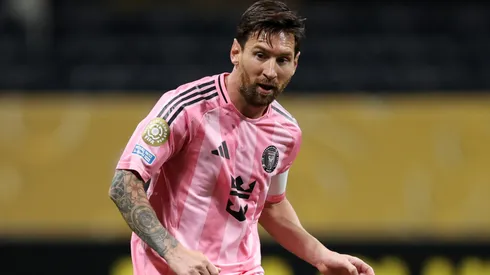 Lionel Messi passes the ball during the FIFA Club World Cup 2025 group A match between Internacional CF Miami and FC Porto