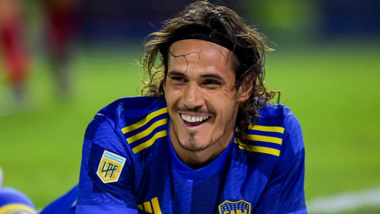 Edinson Cavani of Boca Juniors reacts during a Copa de la Liga 2024 group B match between Boca Juniors and Belgrano at Estadio Alberto J. Armando on March 03, 2024.