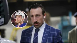 Brad Marchand #63 of the Florida Panthers arrives to play against the Carolina Hurricanes in Game Two of the Eastern Conference Final of the 2025 Stanley Cup Playoffs at Lenovo Center on May 22, 2025 in Raleigh, North Carolina.