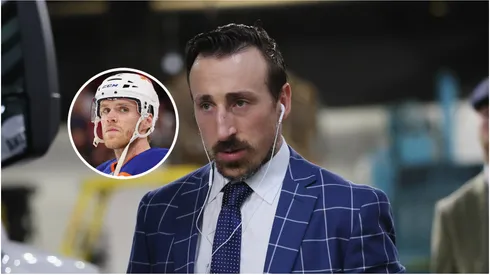 Brad Marchand #63 of the Florida Panthers arrives to play against the Carolina Hurricanes in Game Two of the Eastern Conference Final of the 2025 Stanley Cup Playoffs at Lenovo Center on May 22, 2025 in Raleigh, North Carolina.