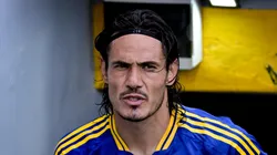 Edinson Cavani of Boca Juniors gets into the pitch prior to a Torneo Apertura Betano 2025 Group A match between Boca Juniors and Argentinos Juniors