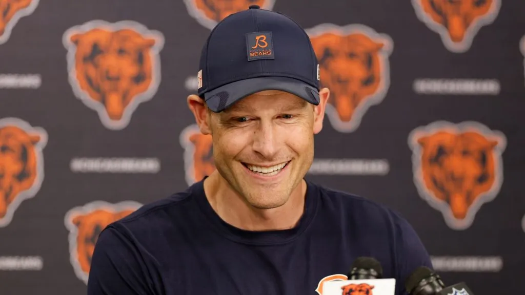 Ben Johnson during a Bears' press conference
