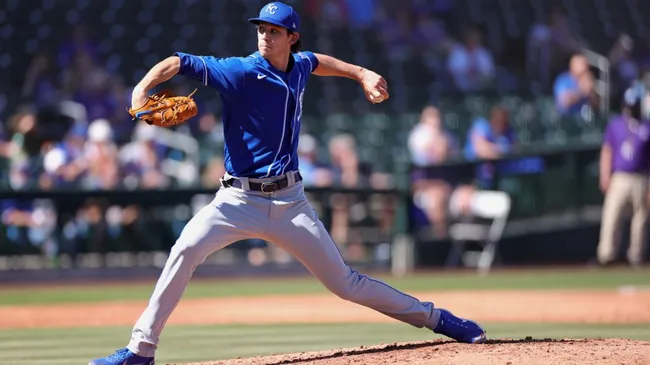 Tyler Zuber delivers a pitch during his time on the mound. The right-hander has been called up as the Mets seek stability in their bullpen. (Photo by Carmen Mandato/Getty Images)