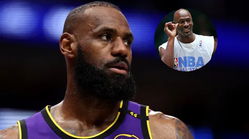 LeBron James looks on during an NBA regular season game with the Los Angeles Lakers.