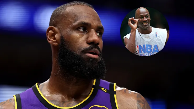 LeBron James looks on during an NBA regular season game with the Los Angeles Lakers.