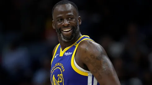 Draymond Green #23 of the Golden State Warriors react after a play during the third quarter of an NBA game against the New Orleans Pelicans at Smoothie King Center on March 28, 2025 in New Orleans, Louisiana.