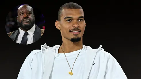 Victor Wembanyama speaks onstage during Fanatics Fest NYC 2025 at Javits Center on June 21, 2025 in New York City.