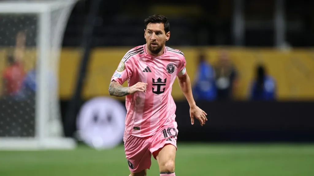 Lionel Messi runs during the 2025 Club World Cup match against Porto (Alex Grimm/Getty Images)