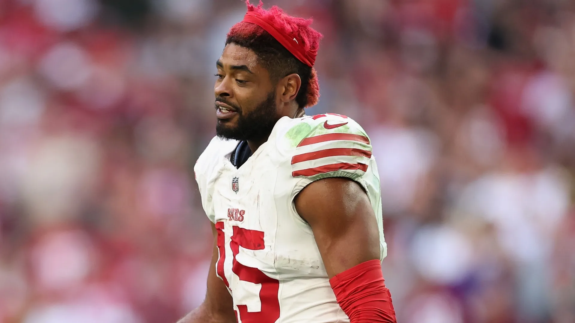 Jauan Jennings #15 of the San Francisco 49ers.