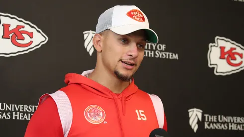 Quarterback Patrick Mahomes #15 of the Kansas City Chiefs