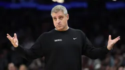Assistant coach Micah Nori of the Minnesota Timberwolves reacts during the second half of the NBA game against the Phoenix Suns at Footprint Center on January 29, 2025 in Phoenix, Arizona.