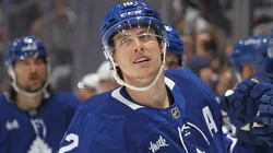 Mitch Marner during a Maple Leafs game, as speculation intensifies around his future with Toronto.