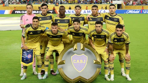 Players of CA Boca Juniors pose for a team photograph prior to the FIFA Club World Cup 2025 group C match between FC Bayern München and CA Boca Juniors at Hard Rock Stadium on June 20, 2025 in Miami Gardens, Florida.