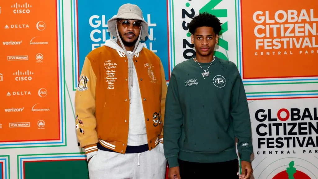 Kiyan and Carmelo Anthony