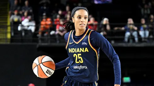 DeWanna Bonner plays a match with the Indiana Fever