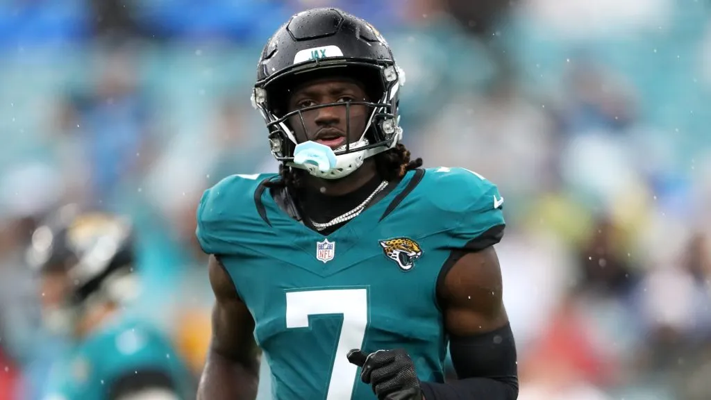 Brian Thomas Jr. #7 of the Jacksonville Jaguars.