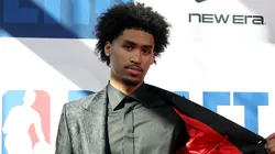 Dylan Harper poses on the red carpet prior to the 2025 NBA Draft - Round One at Barclays Center on June 25, 2025 in the Brooklyn borough of New York City.