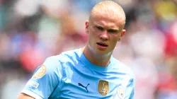 Erling Haaland of Manchester City looks on during the FIFA Club World Cup 2025 group G match between Manchester City FC and Wydad AC.